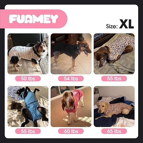Miniatura 7 de FUAMEY Traje de recuperación para perros y gatos después de la cirugía, suave y transpirable para mascotas, traje quirúrgico alternativo con cuello
