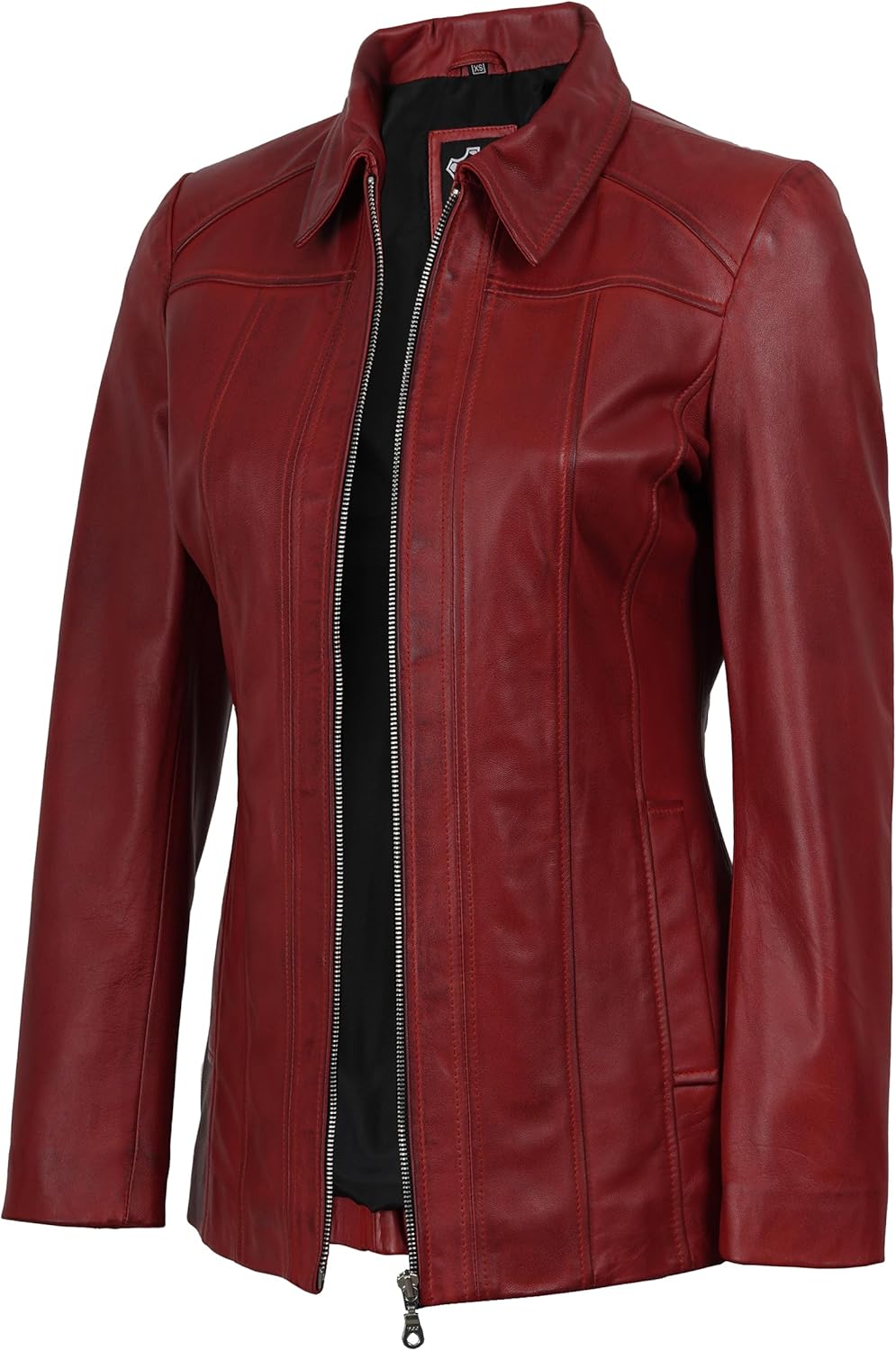 Decrum Leather Jacket Women - Casual Coat Style Real Lambskin Leather Jackets for Women