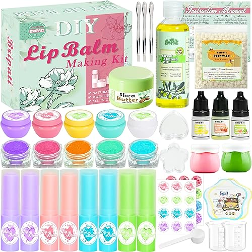 Kit de bricolaje de bálsamo labial, juego de brillo de labios para hacer tus propios lápices labiales con cera de abejas natural, aceite de