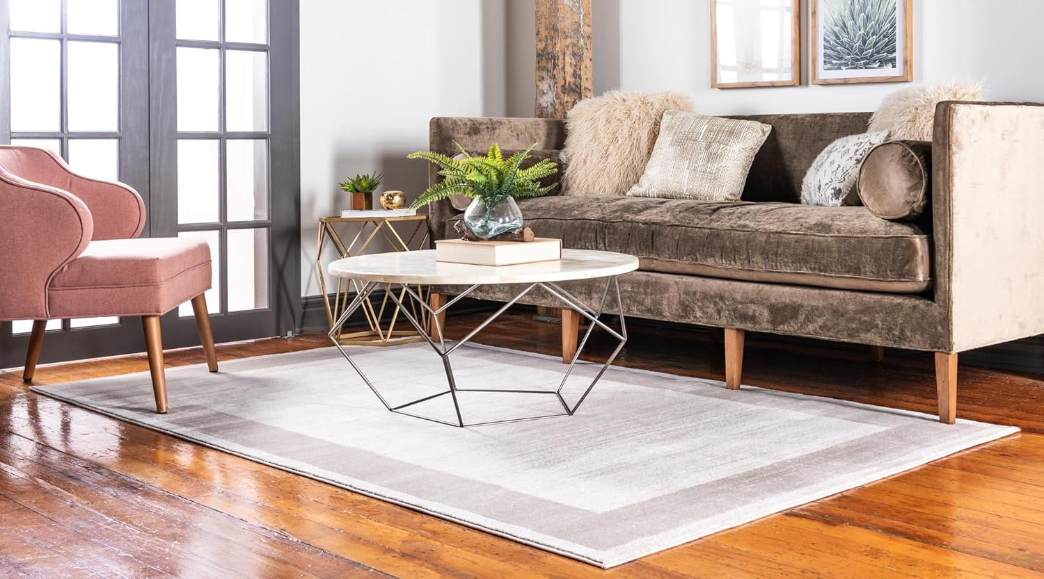 Jill Zarin Uptown Collection Area Rug - Yorkville (2' x 3' 1" Rectangle Beige/Gray)