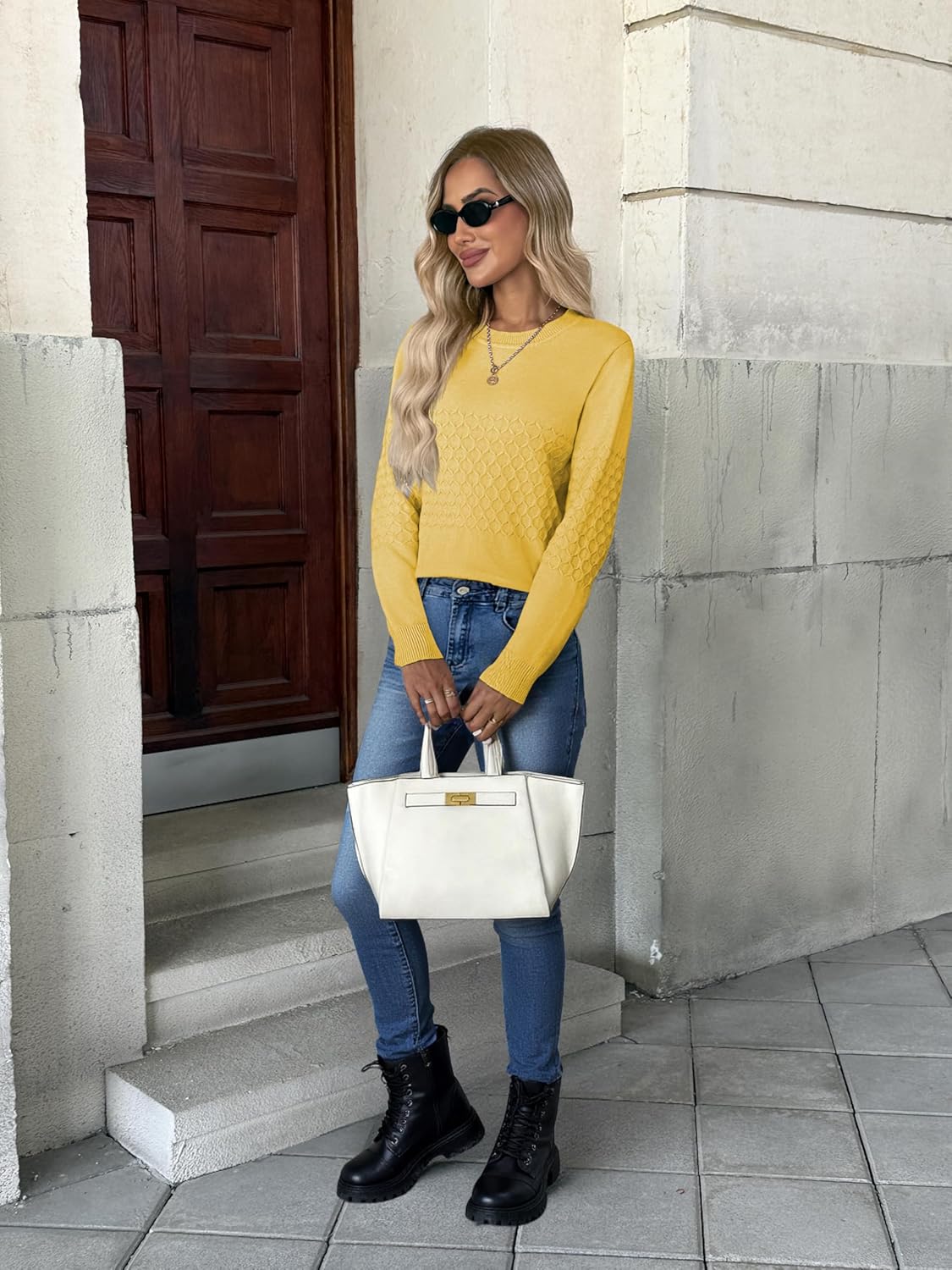 ZEAGOO Womens Sweaters Long Sleeve Tops Crew Neck Knit Pullover Sweaters Fall Fashion 2026 Dressy Casual Basic Clothes - Image 5