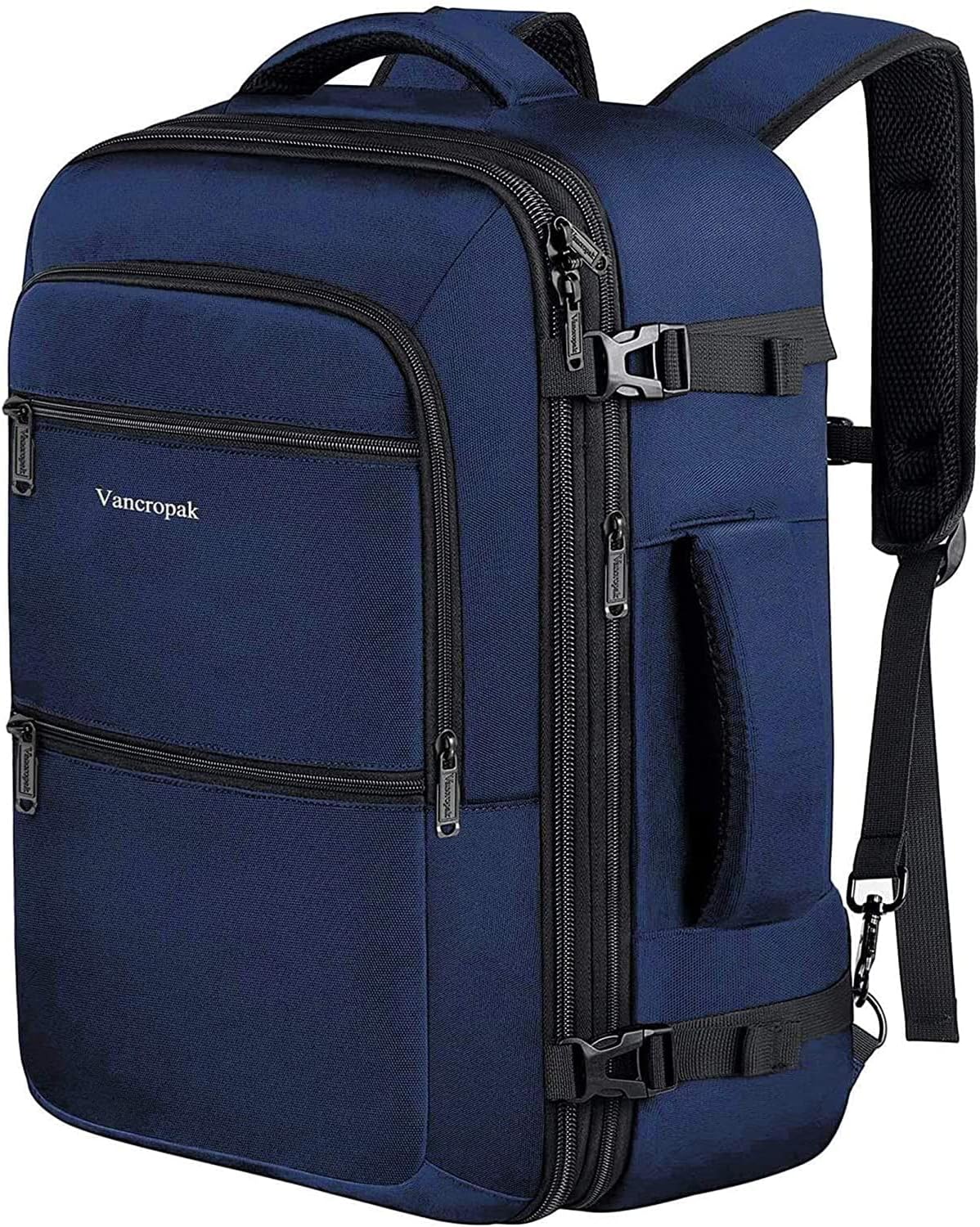 Vancropak Carry On Backpack，Expandable Flight Approved Travel Backpack
