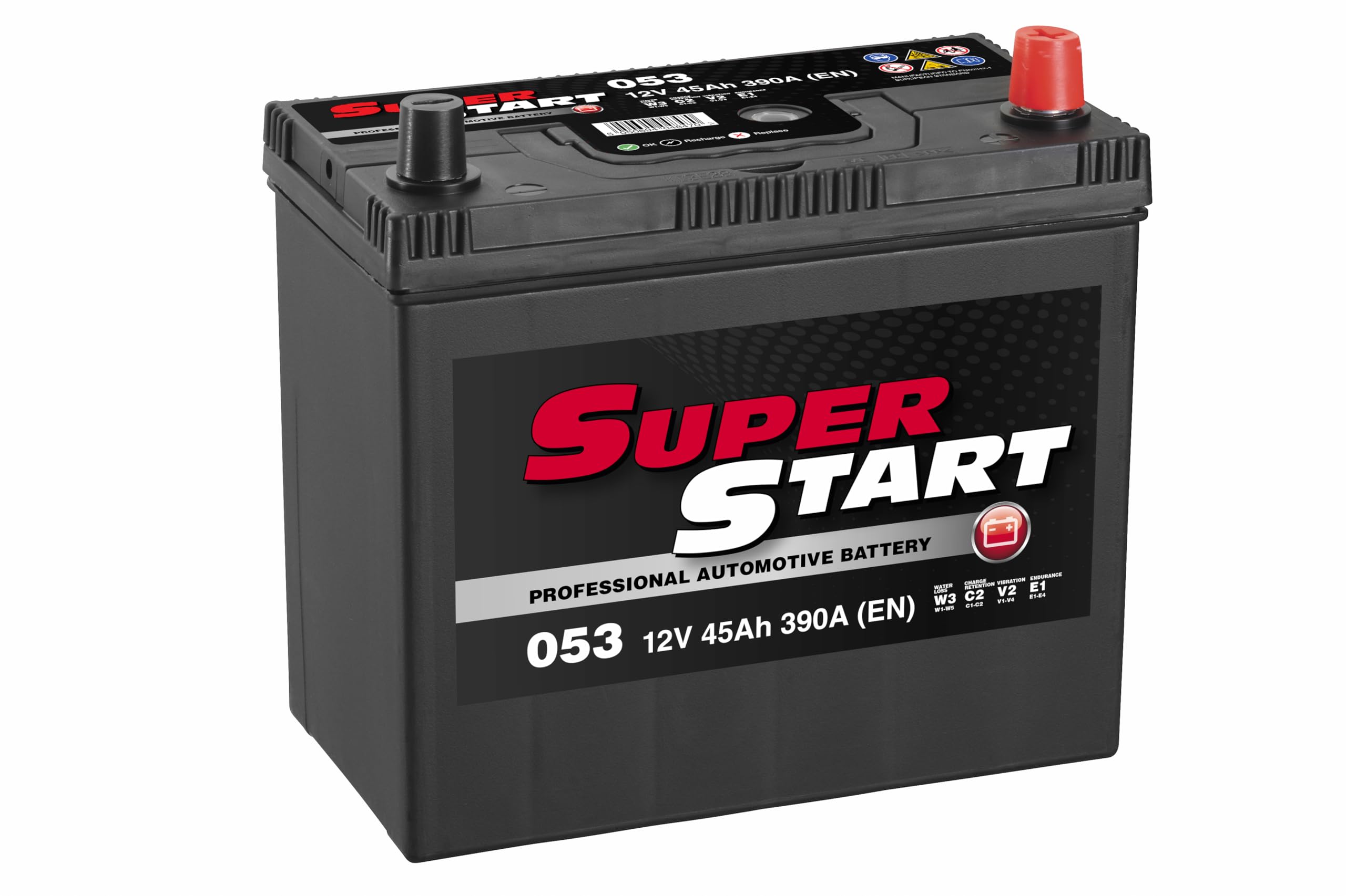 053 Car Battery Super Start by Yuasa - 053 45Ah 390A (EN) Battery
