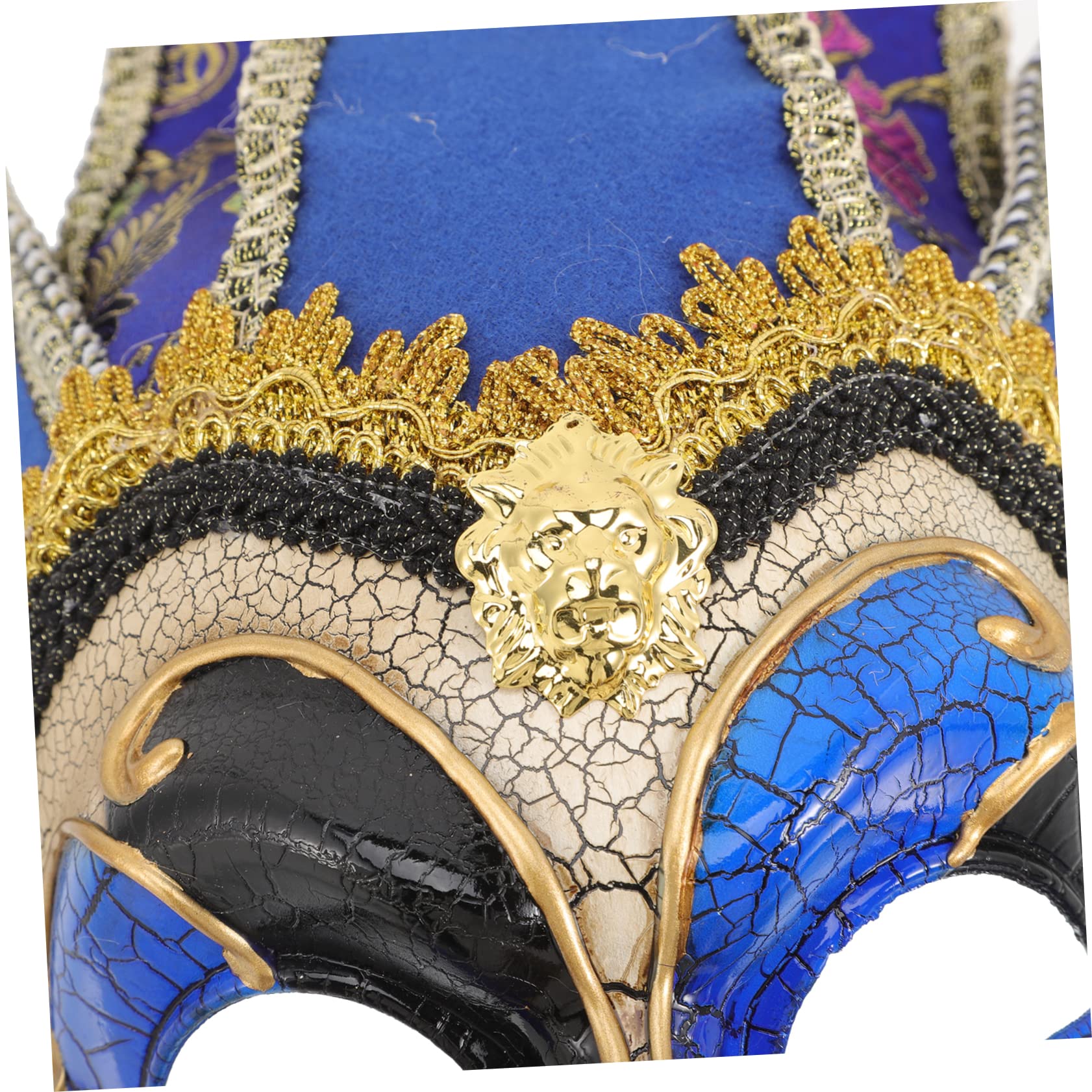 BESPORTBLE Máscara veneciana lleno Máscaras Brillantina señoras condujo conjuto suministro de fiestas máscara de cumpleaños Accesorio para festivales máscara de cara completa PD Blue