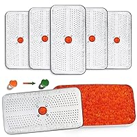 Vista 1 de LotFancy Recipiente desecante de gel de sílice indicador de 1.41 oz, paquete de 6, (naranja a verde oscuro), deshumidificador desecante
