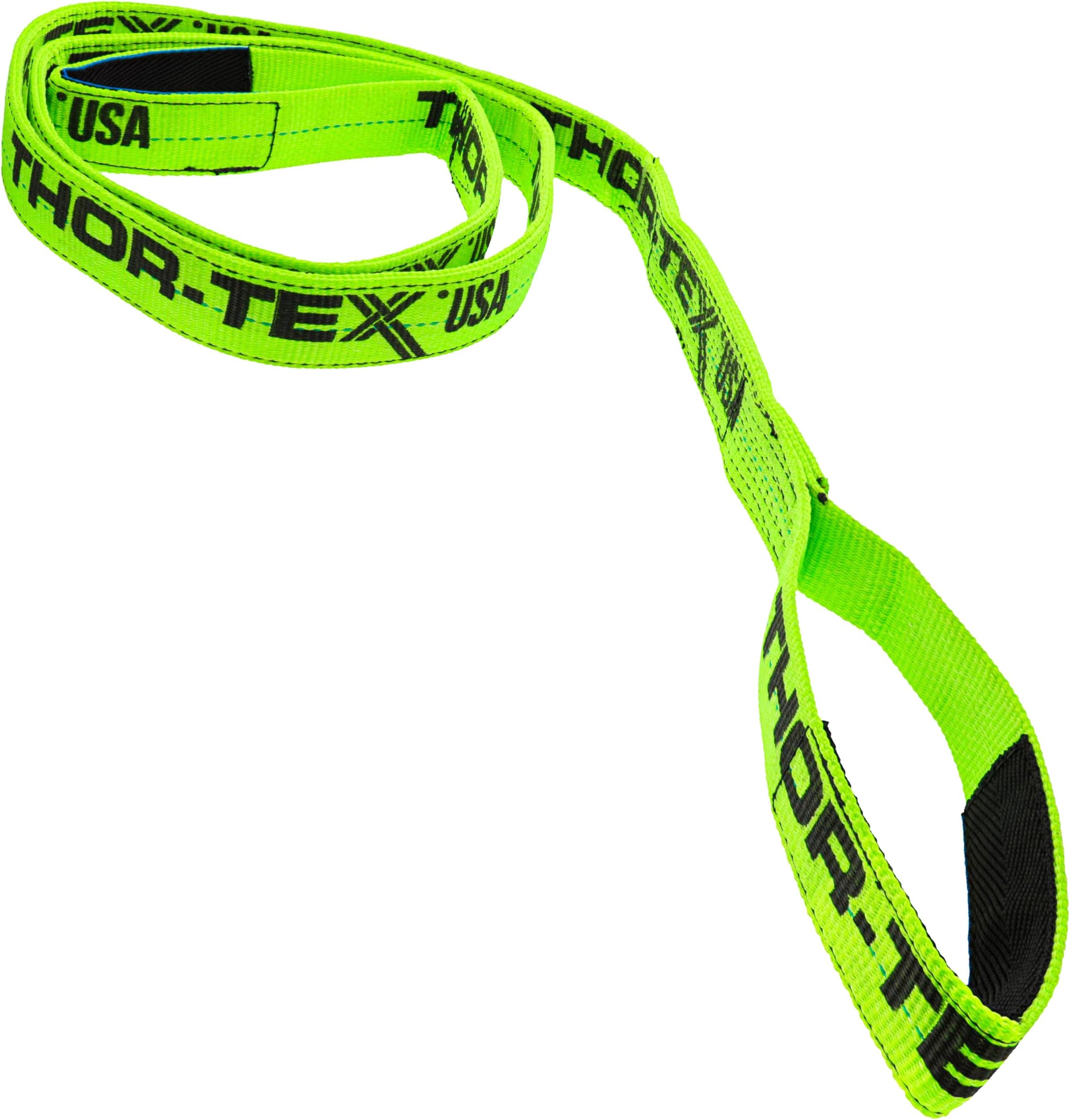USA 2 Ply, 2" x 20' | Eye x Eye Polyester Web Sling, Cordura Lined | Tow Strap, Lifting Sling Eyes | for Material Handling, Hoisting, Farming and Utility Work | Heavy Duty and Industrial