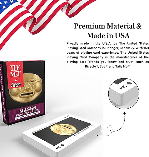 Miniatura 3 de Lingo Cartas de juego de máscaras - Museo Metropolitano de Arte x Descubrir arte y jugar cartas