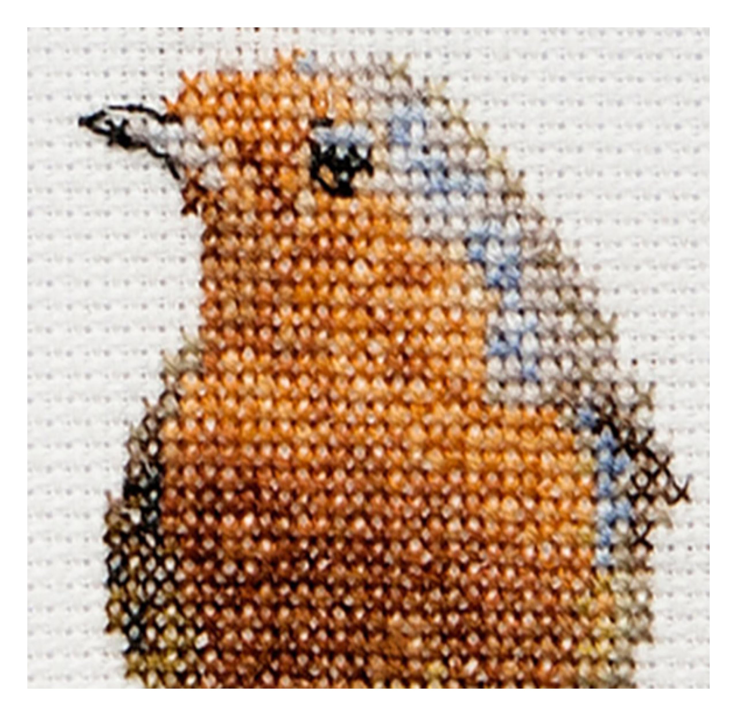 Thea Gouverneur, Counted Cross Stitch Kit, Fall Robin Bird, Aida, 16 Count, Embroidery Kit for Adults - Image 2