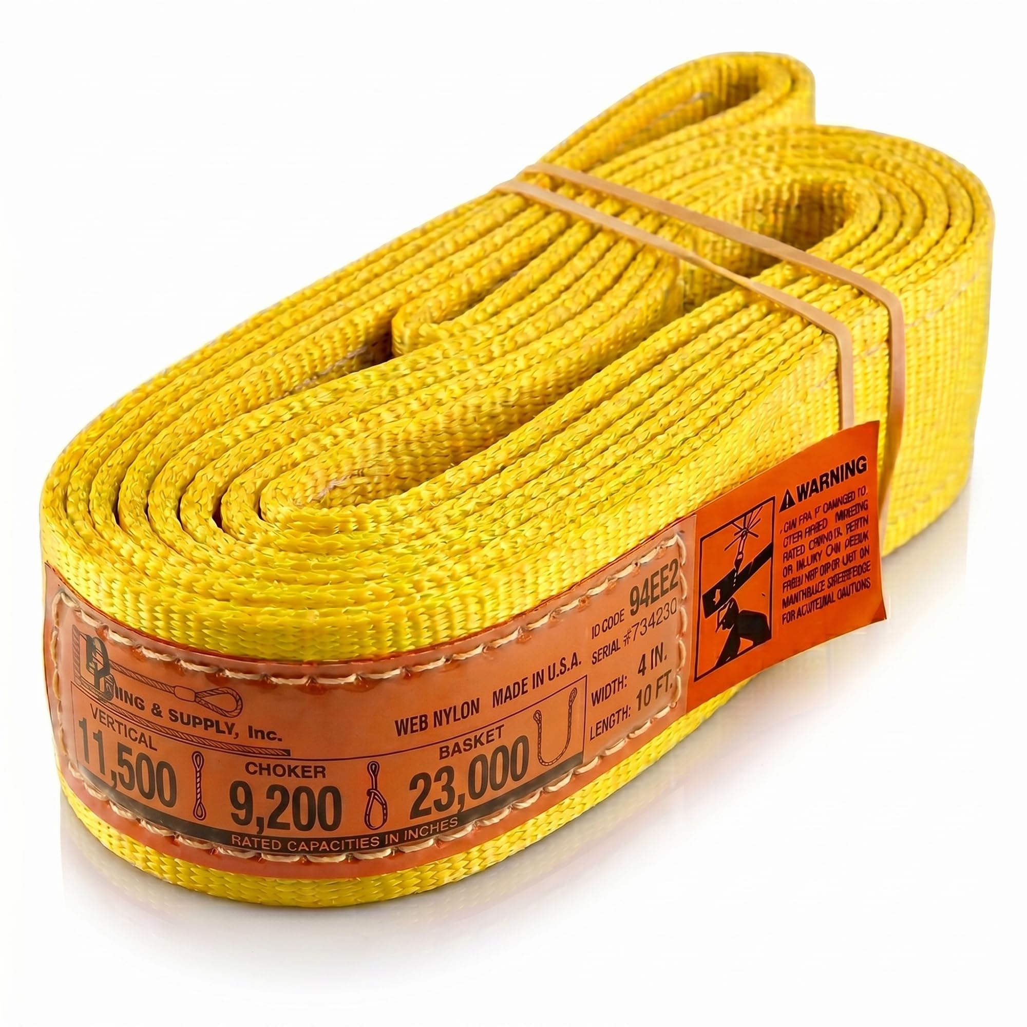 Heavy Duty Lifting Sling - 16ft Nylon, 6400 lbs -27 Heavy Duty Lifting Sling - 16ft Nylon, 6400 lbs -27