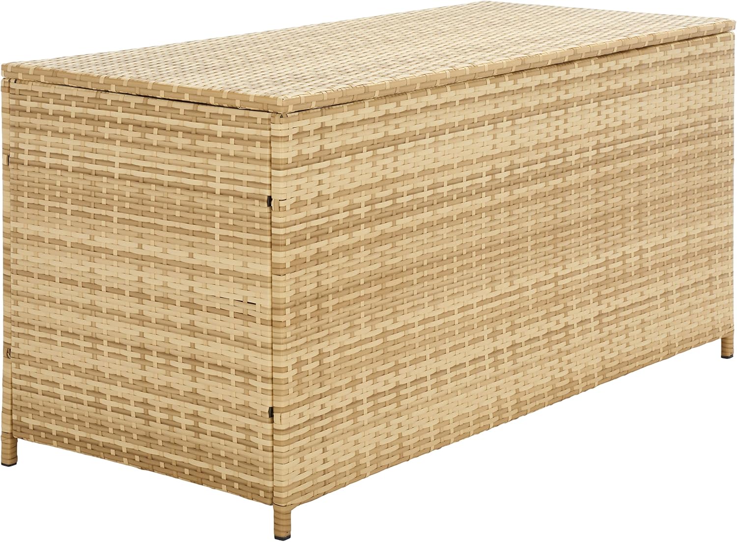 SAFAVIEH Outdoor Collection Oliveira Natural/White Cushion Box