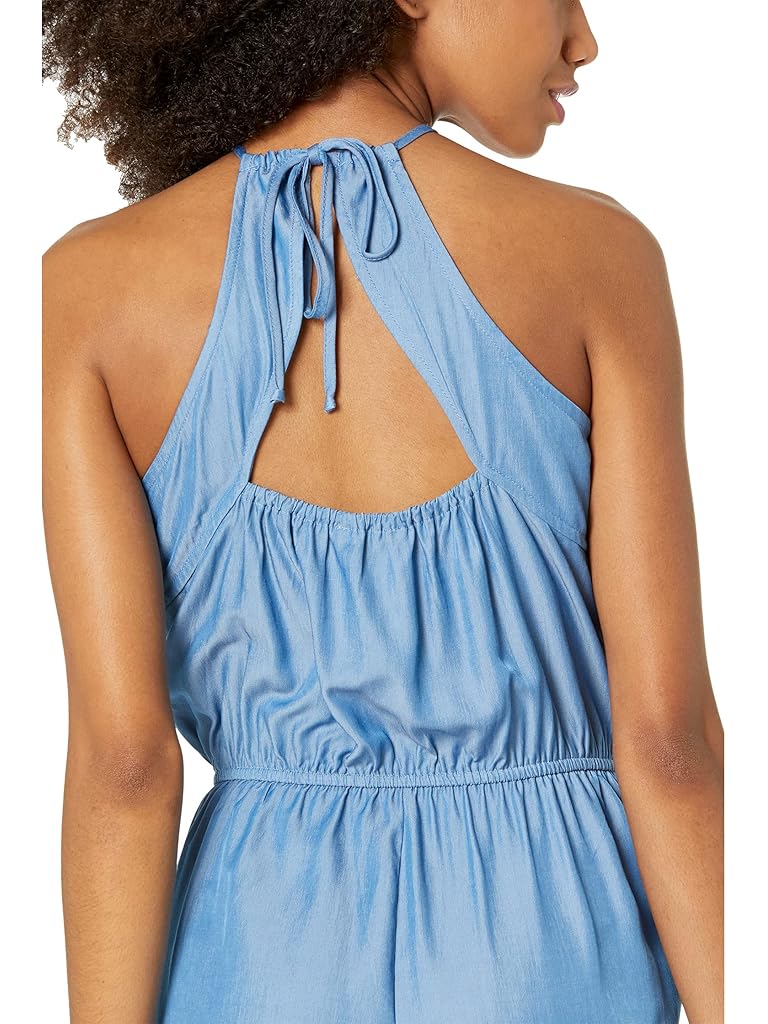 BCBG Woven Halter Neck Romper T1TX3D24
