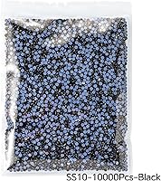 Vista 76 de 1440 piezas de diamantes de imitación termoadhesivos SS20 color púrpura2 con parte posterior plana, gemas de cristal de vidrio para ropa, camisas