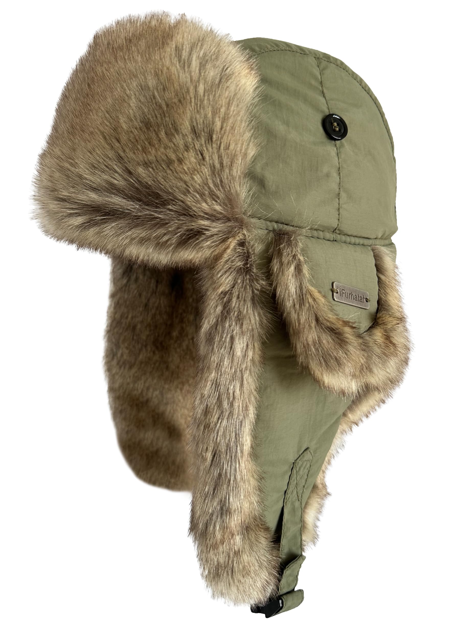 Ushanka Winter Trapper Hat with Ear Flaps for Men Women Warm Hunting Aviator Hats for Outdoor Cold Weather Faux Fur Hat