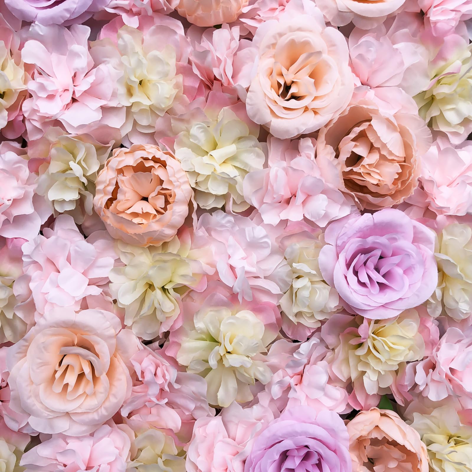 Paneles de pared de flores artificiales, protección visual, valla para balcón, puerta de jardín, decoración de pared, decoración romántica para cualquier ocasión, 60 × 40 cm para jardines