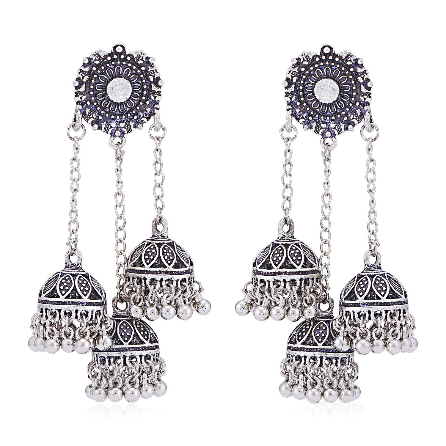 Sukkhi Alluring Oxidised Chandelier Earring for Women (SKR56751) (B084HZXPQN) Amazon Price History, Amazon Price Tracker