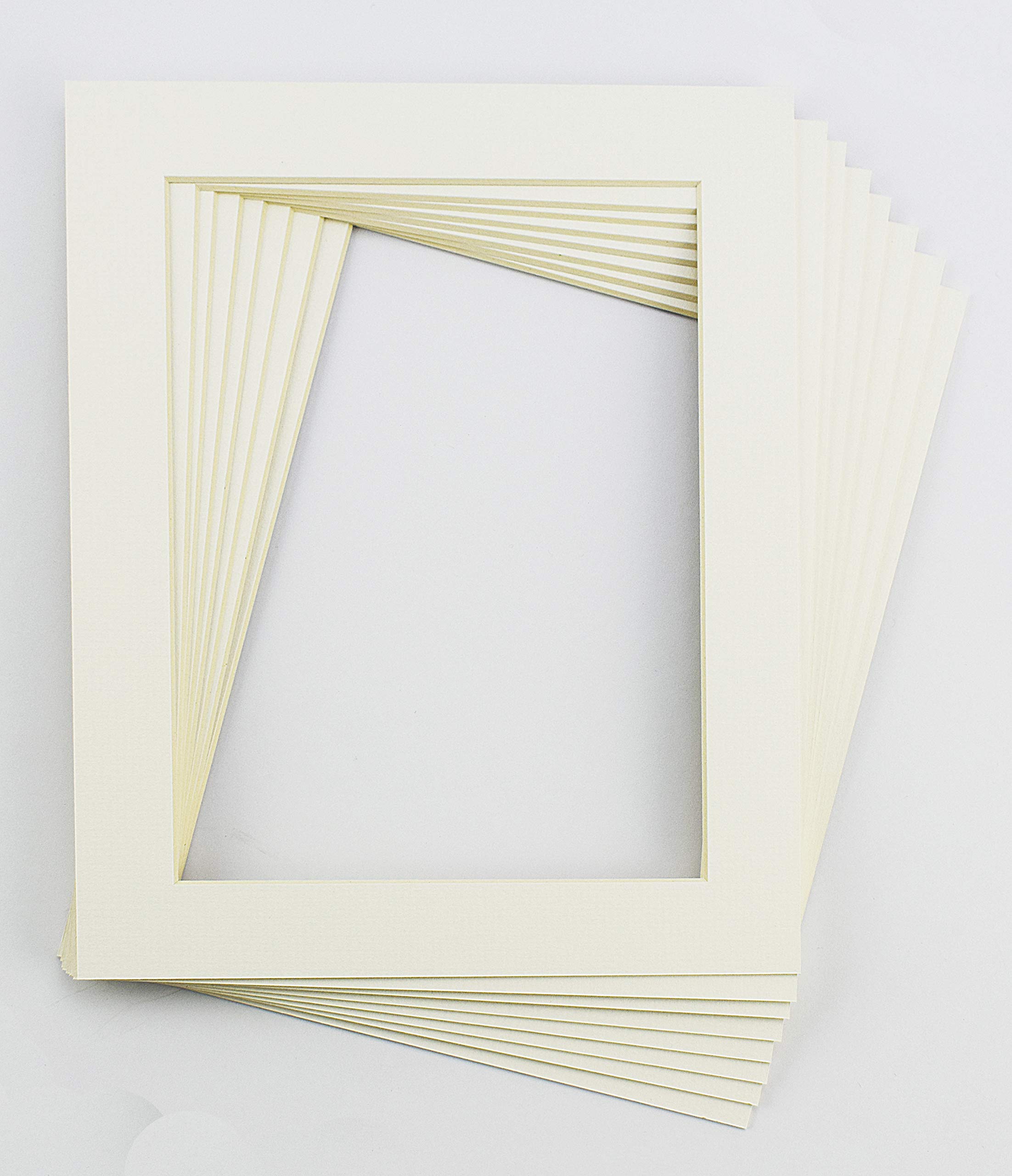 Ten Pack of Antique/Off White Picture/Photo Mount Size 16X20" to fit Image 11X17"