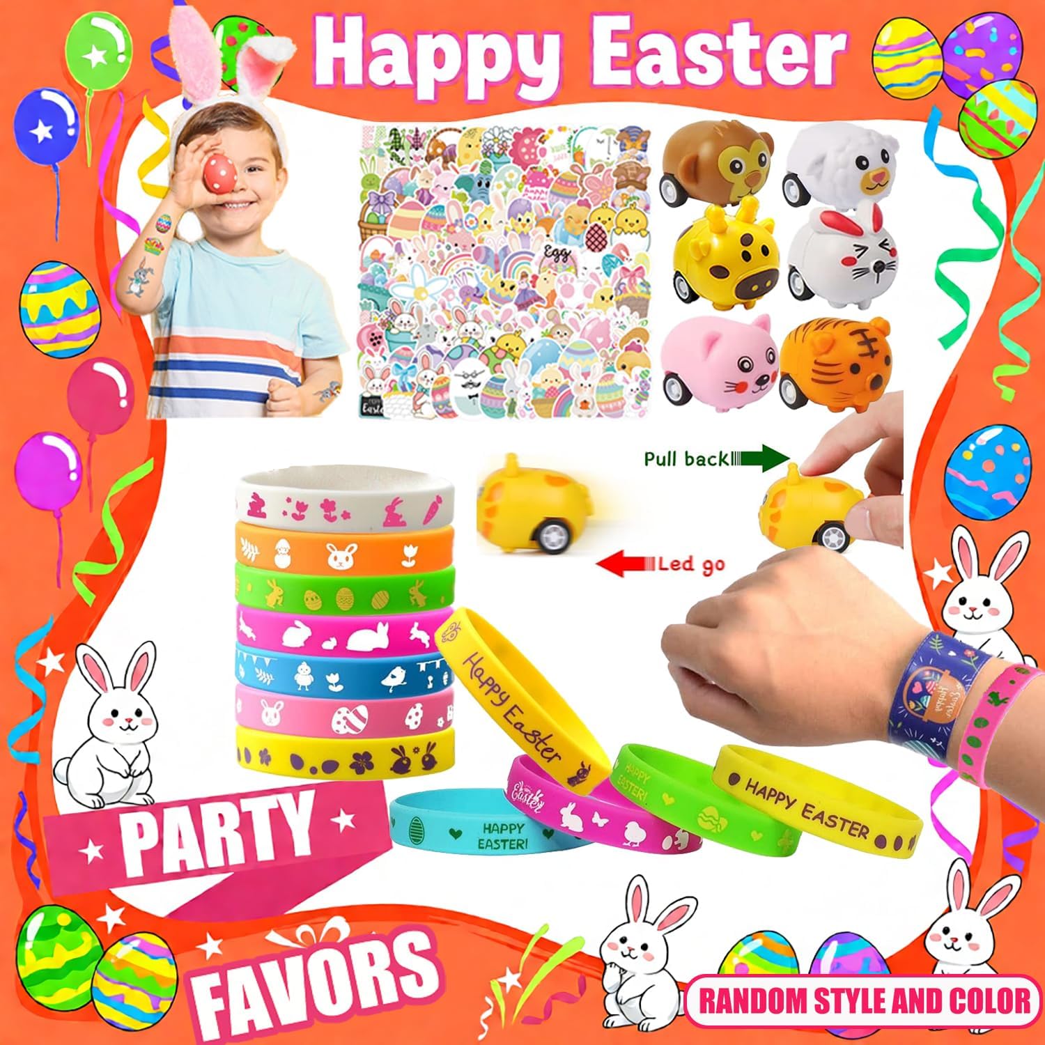 123 PCS Easter Egg Fillers, Easter Basket Stuffers, Easter Egg Stuffers, Easter Party Favors for Kids Girls Boys, Bulk Easter Toys, Easter Gifts, Classroom Prizes, Goodie Bags Stuffers for Kids