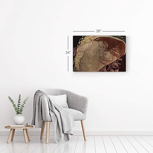 Miniatura 6 de Smile Art Design Danaë by Gustav Klimt - Arte de pared con estampado metálico famoso, pintura artística, reproducción de pinturas al óleo, arte