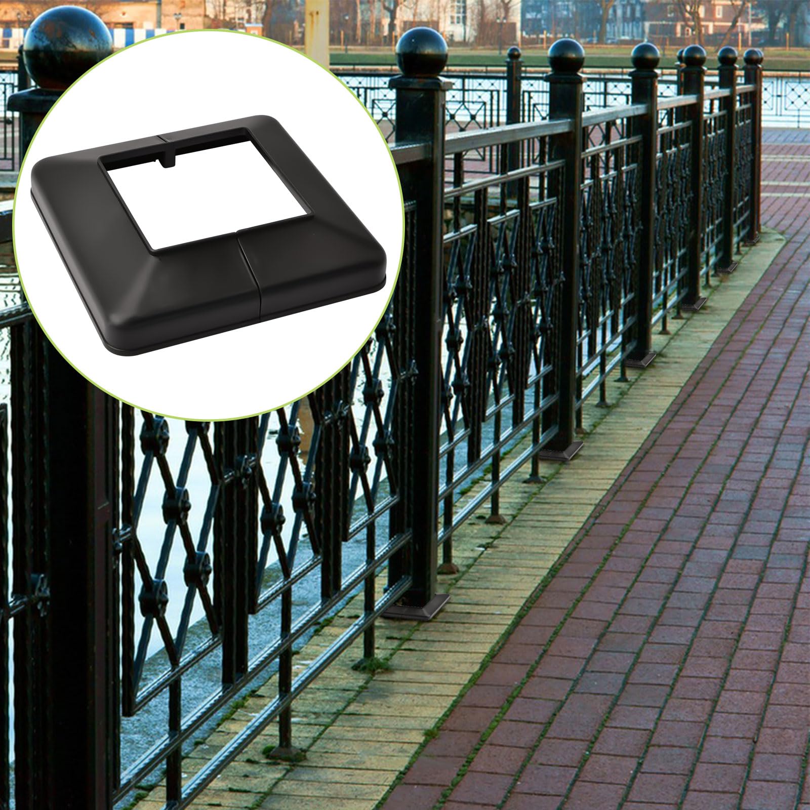 6 Pezzi 4x4 Copripalo For Recinzione For Uso Esterno Prolunga