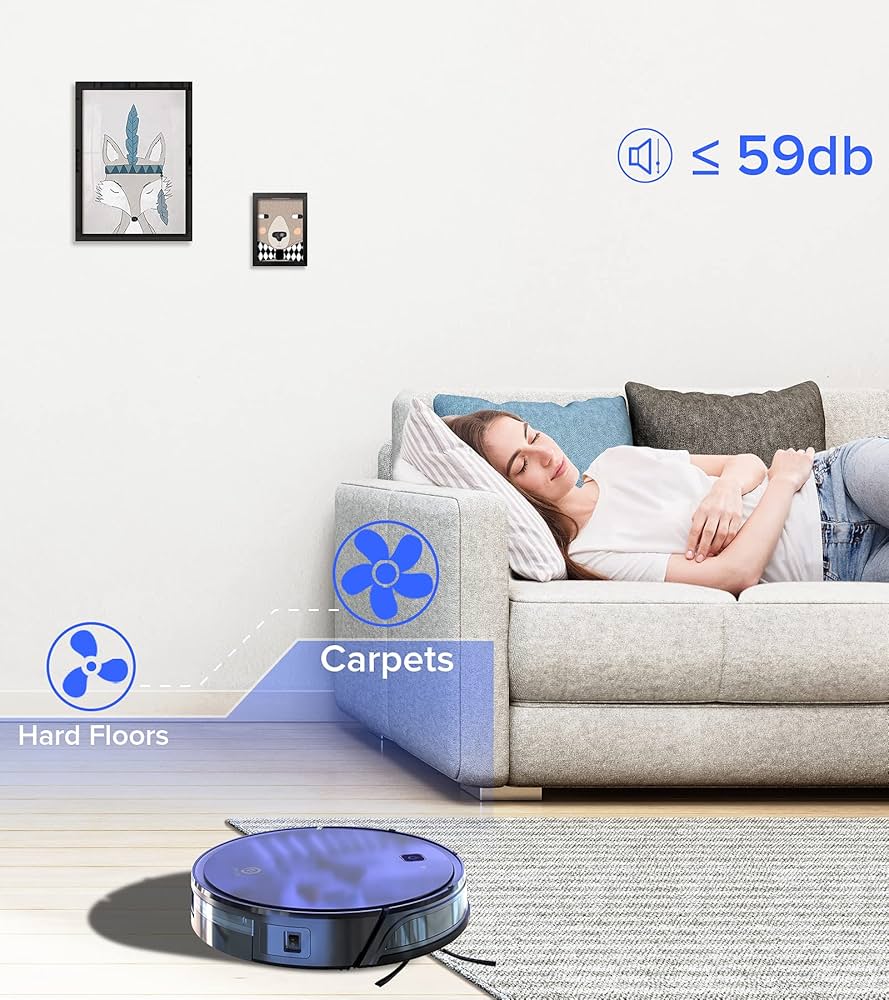 Robot Aspirapolvere E Lavapavimenti | Autopulente Con Serbatoio Acqua | Per Peli Animali Domestici | Rilevamento Sporco Intelligente