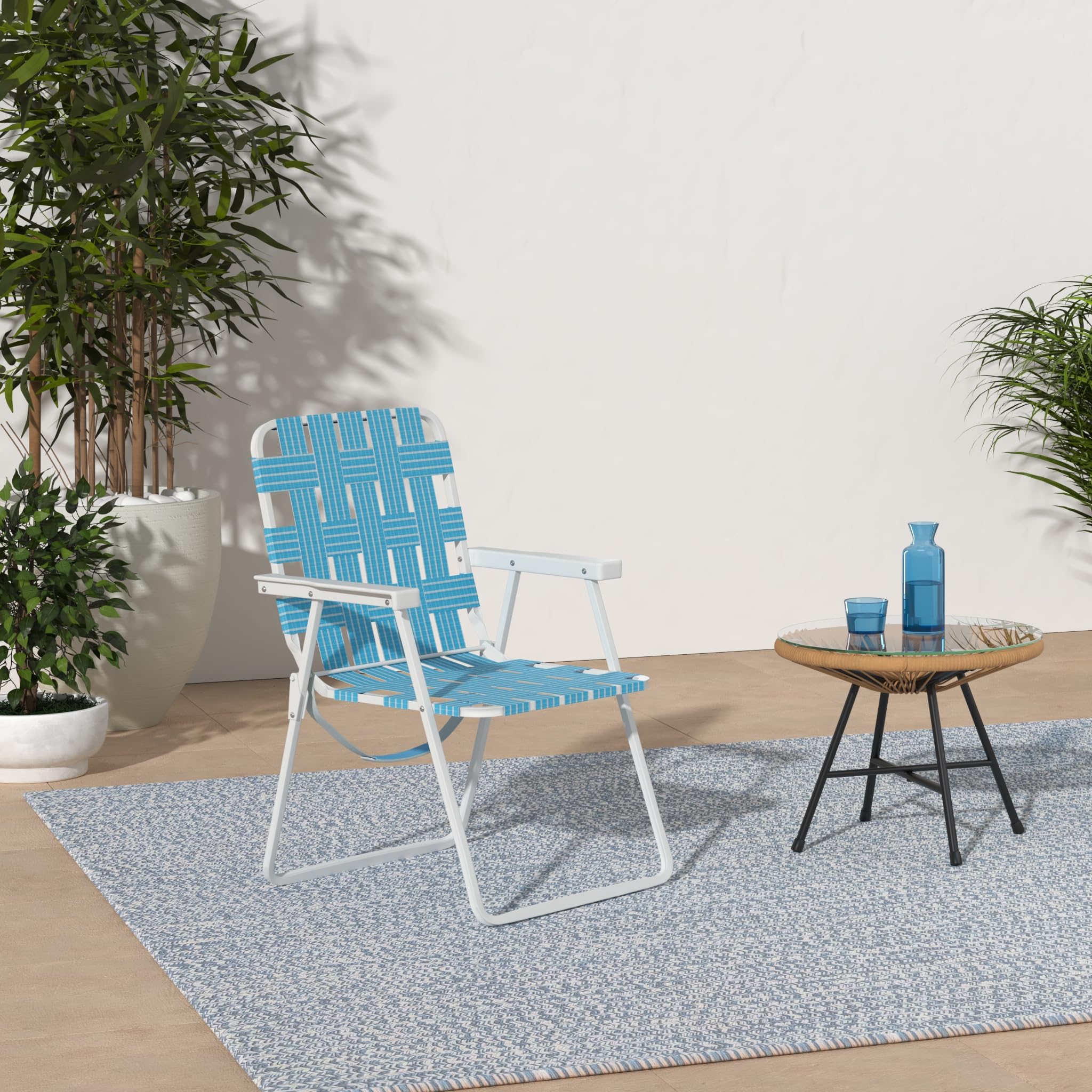 Lot de 2 chaises pliantes 2 en 1 pour le patio de Mainstays Lot de 2 chaises pliantes 2 en 1 pour le patio de Mainstays