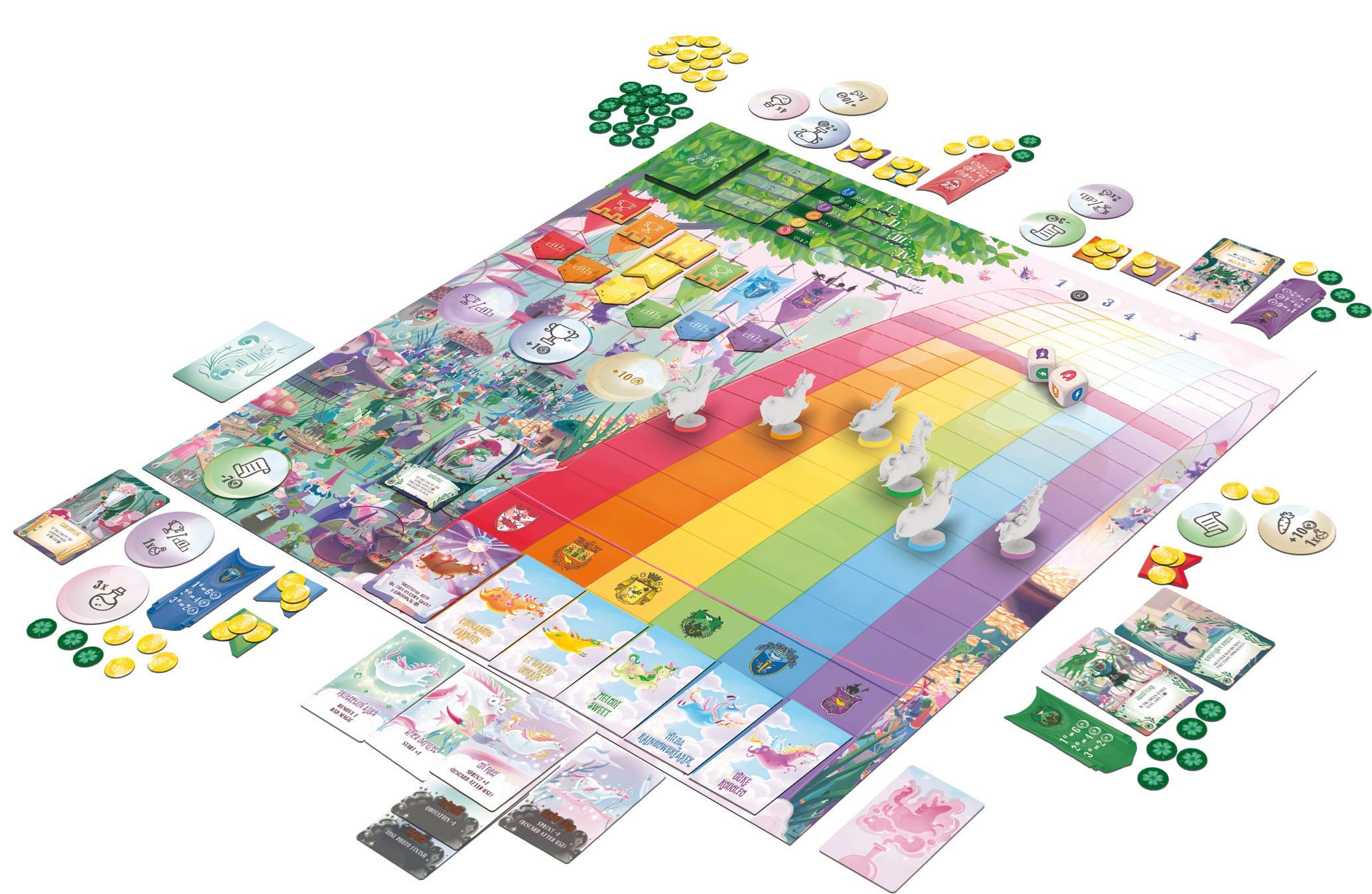 Heidelberger Spieleverlag Unicorn Fever Gioco da tavolo: 2-6 giocatori, dai 14 anni in su, strategia, tema unicorno