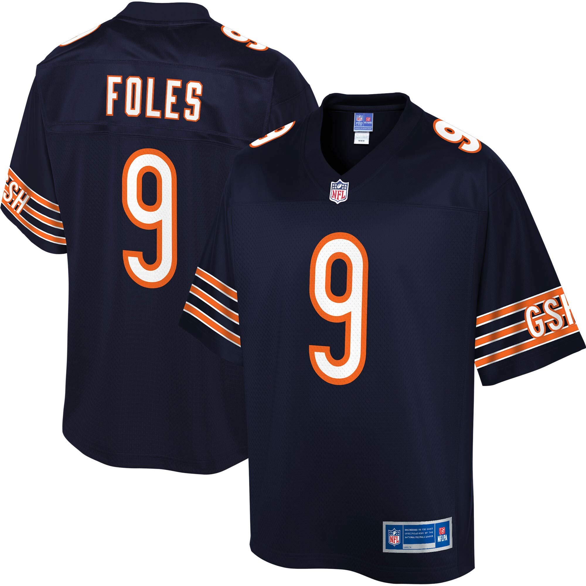 Men's Nick Foles Navy Chicago Bears Big & Tall Player Jersey