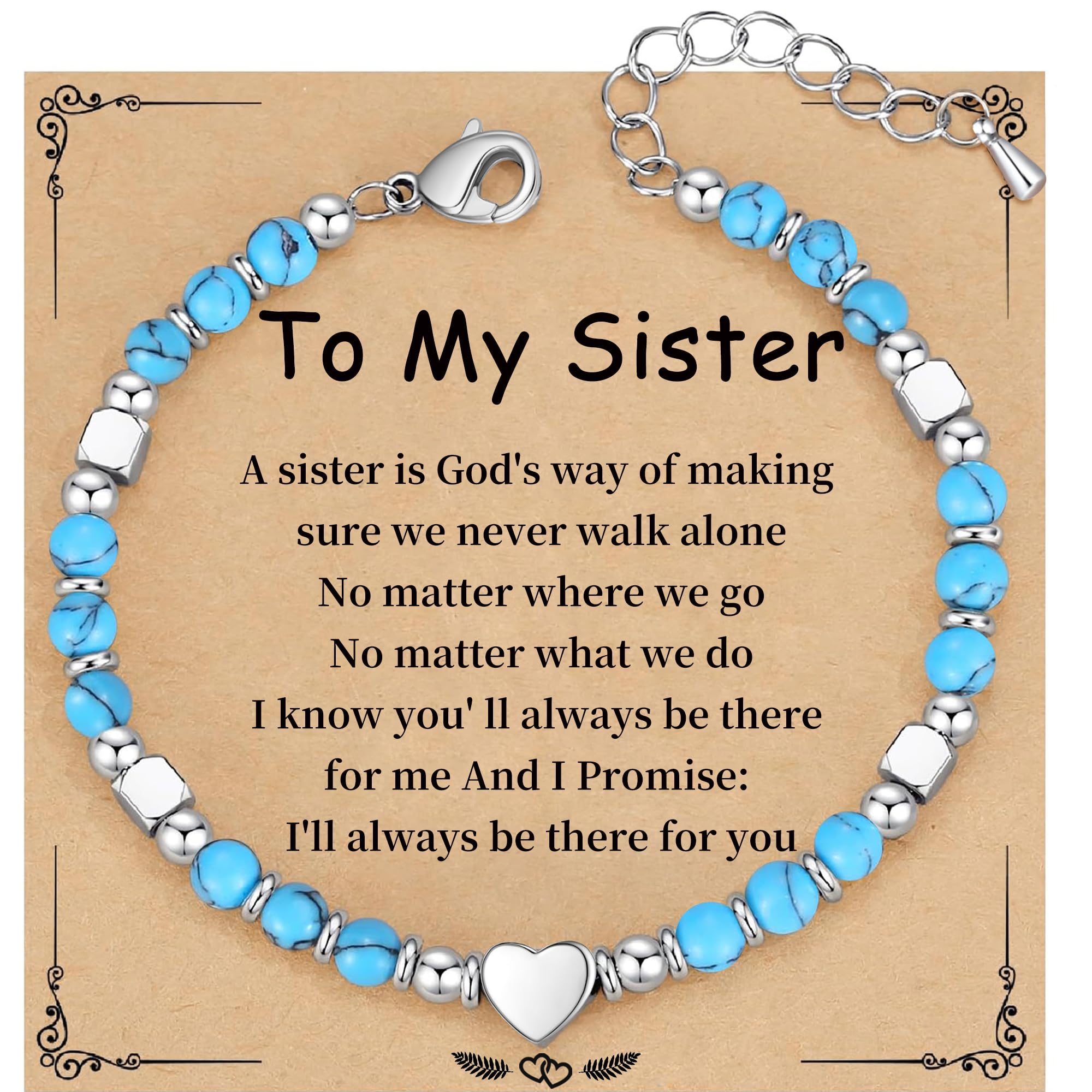 Best Friend Bracelet Gifts for Women Sister Bestie, Christmas Gift for Teens Mom Daughter Granddaughter Birthday Gift for Her Stocking Stuffers