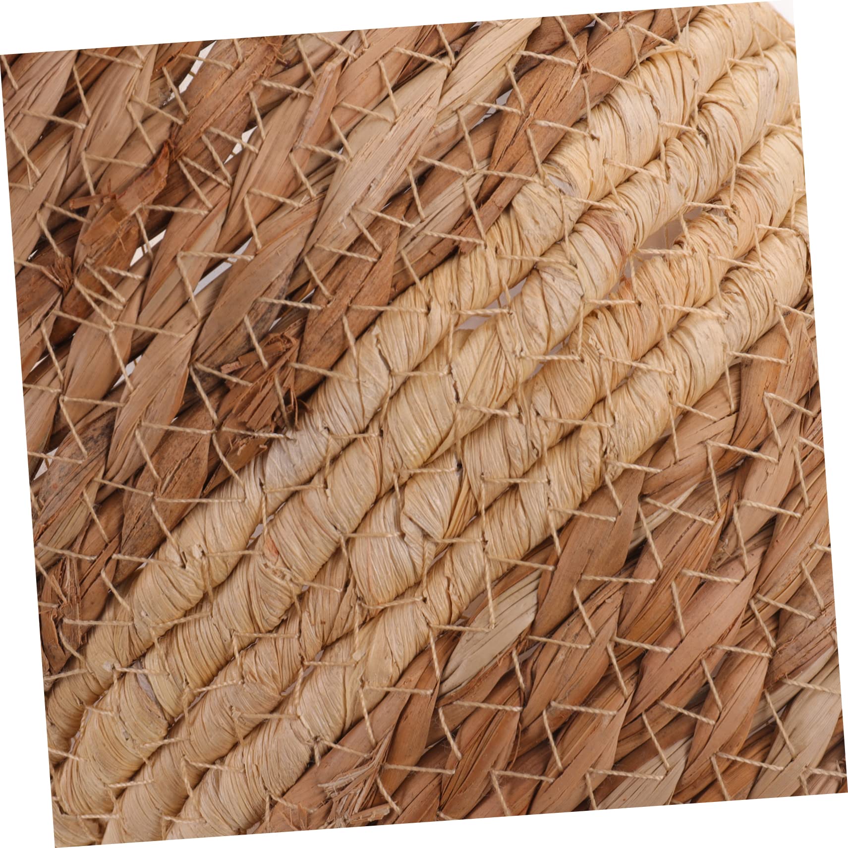 2 Cache-pots En Corde Tressée - Taille Moyenne 10,5x10,5x9 Cm - Style Rustique Pour Plantes Vertes - Déco Maison, Bureau, Jardin