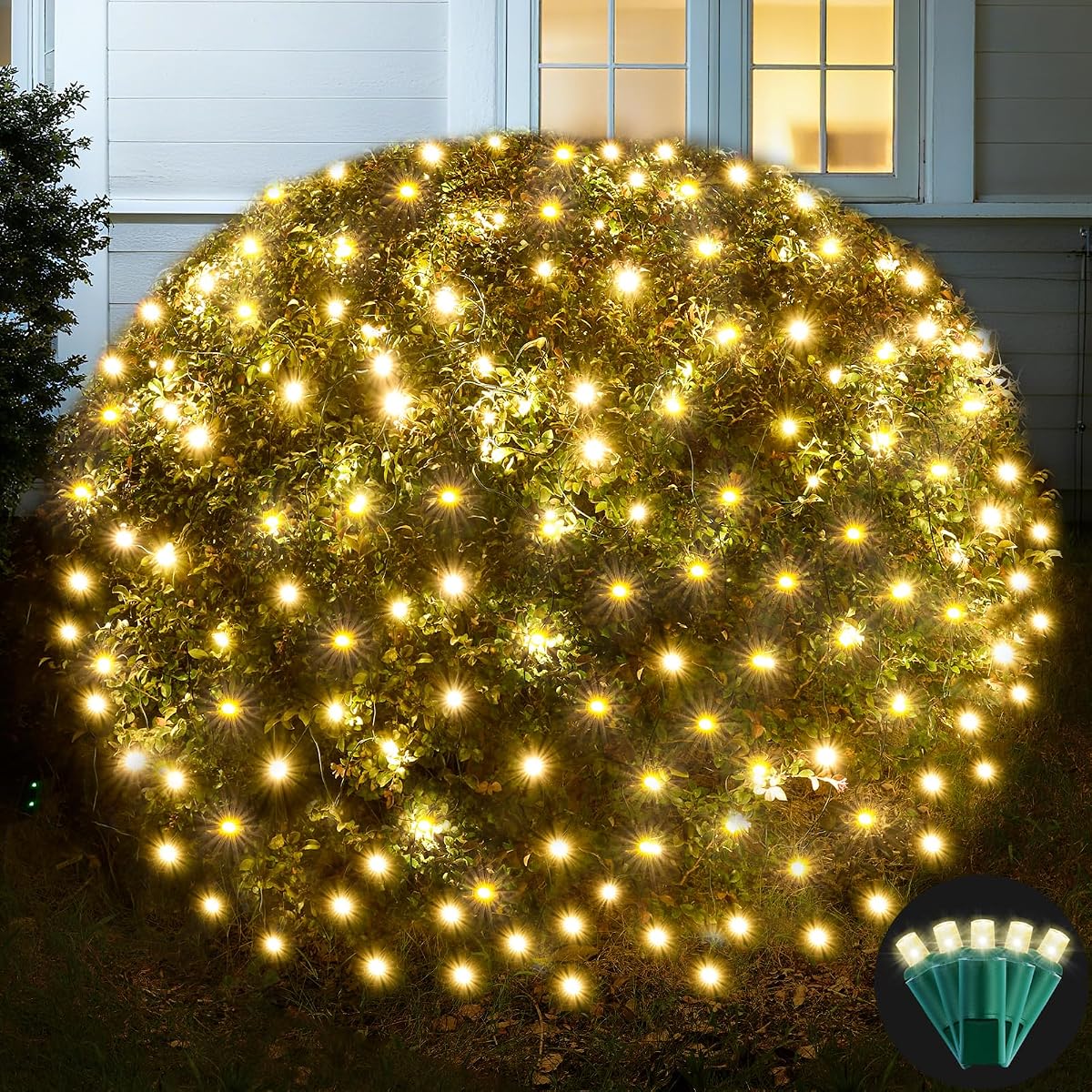 Led Net Lights Christmas Lights Outdoor 200Led