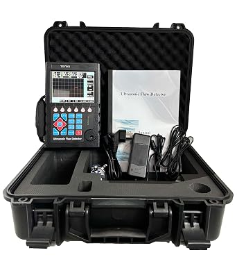 Digital Ultrasonic Flaw Detector NDT Defectoscope Tester Ultrasonic Flaw Detection Equipment with Scan Range 0 to 10000mm Straight Probe Angle Probe USB Interface Probe Zero Point 0.0 to 99.99s