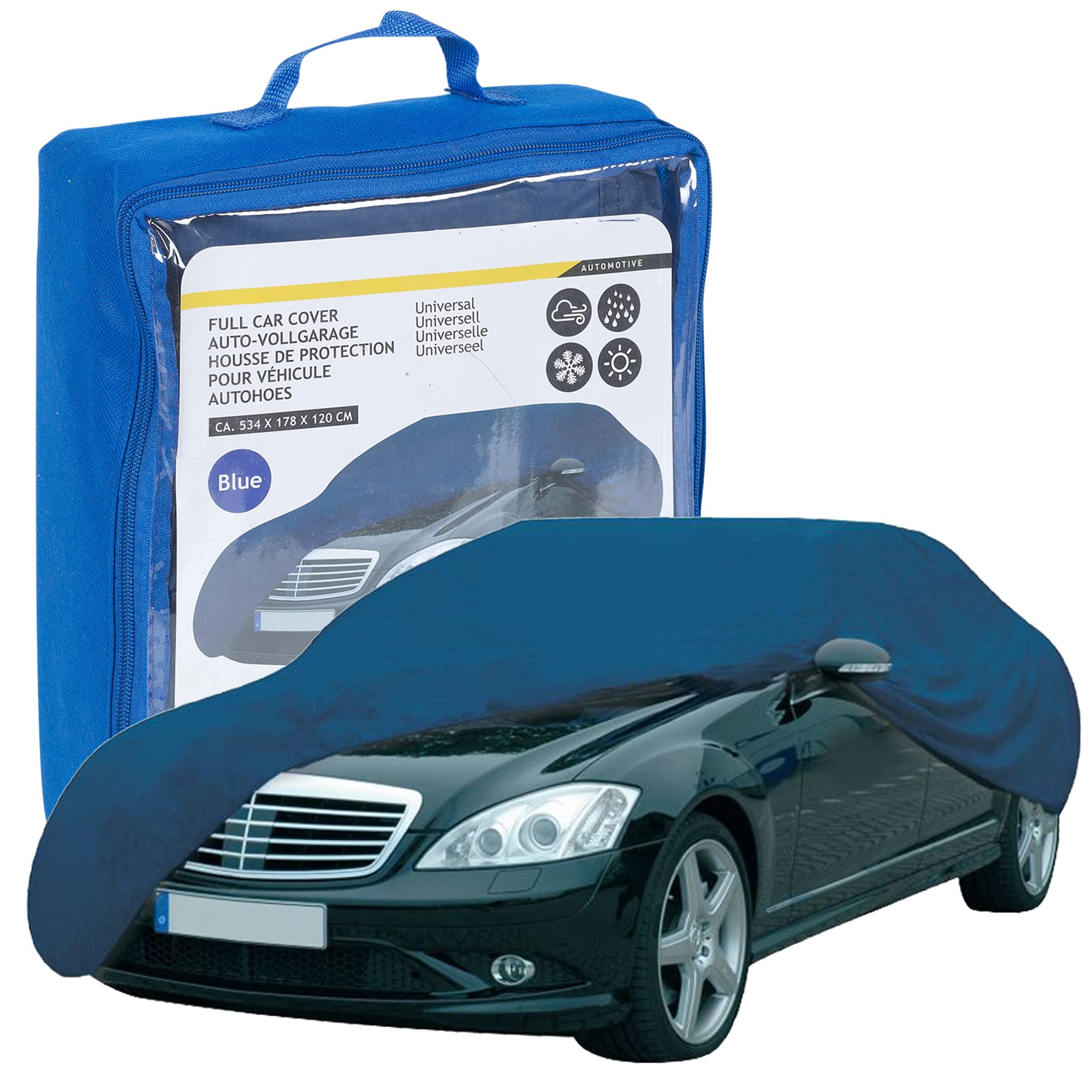 URBNLIVING Full Car Cover Waterproof Breathable Heavy Duty Rain Snow Dust Sun Protection