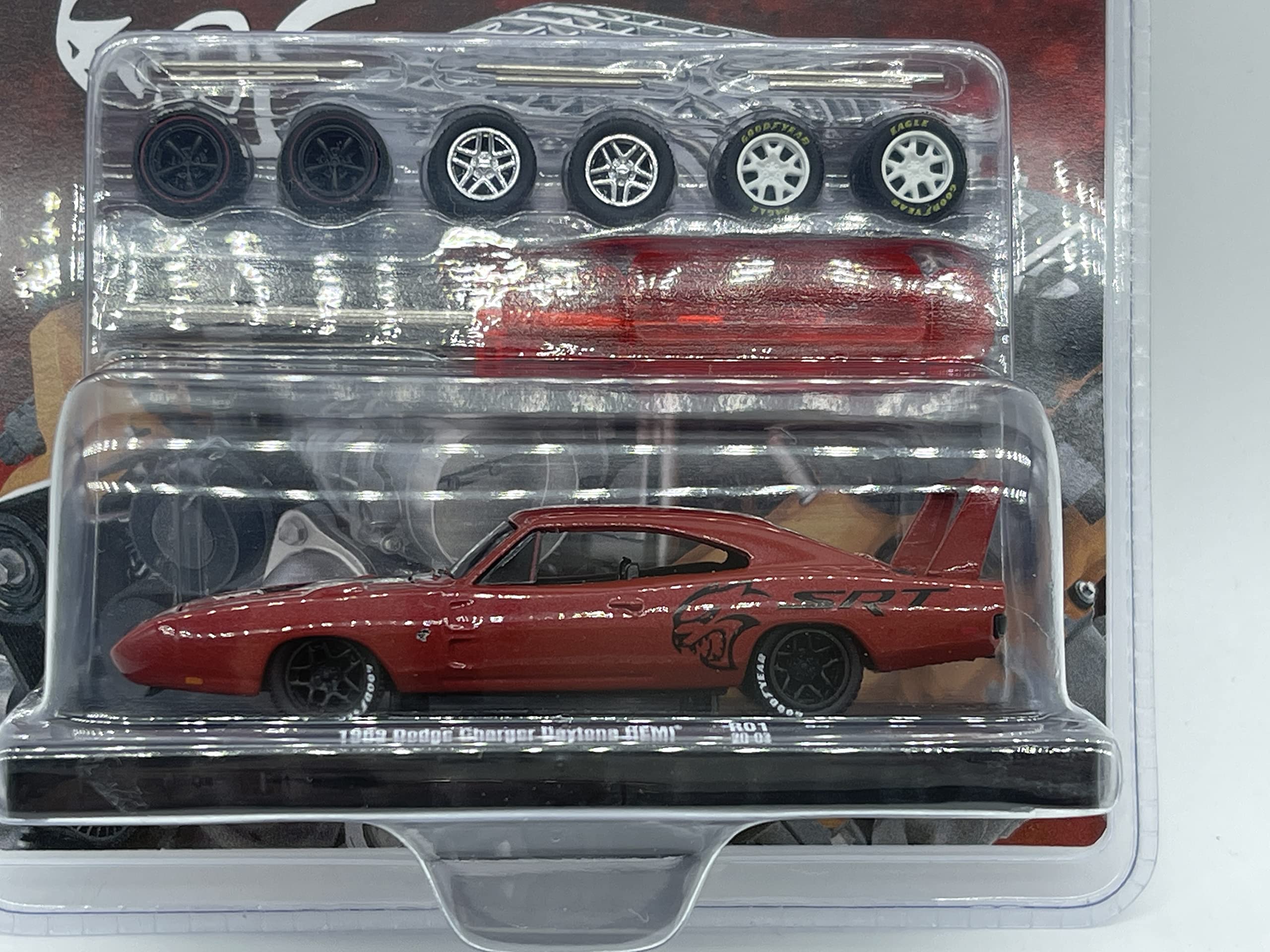 M2 Machines Auto-Wheels Oreily 1969 Dodge Charger Daytona HEMI 1:64 Scale R01 20-03 Red by M2 Collectible 1 of 5000
