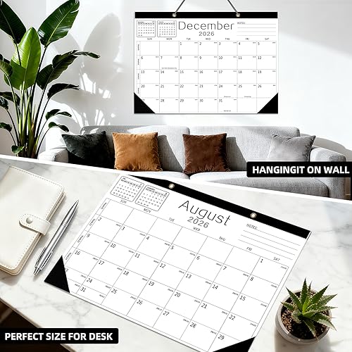 Miniatura 4 de Yinghezu Calendario de pared - Calendario 2024-2025 de enero de 2024 a junio de 2025, calendario de 18 meses, papel grueso de 13.7 x 11 pulgadas con