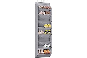 keetdy 20-pair Over-the-Door Hanging Shoe Organizer for Narrow Doors