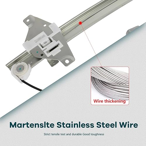 Miniatura 4 de FINDAUTO Elevalunas eléctrico trasero izquierdo del lado del conductor para 2007-2011 para Chevrolet Aveo, 2007 2009 2010 para Pontiac G3 751-094