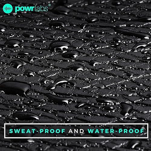 Miniatura 5 de POWR LABS Tapete para bicicleta estática a prueba de sudor, tapete para bicicleta de interior, tapete para bicicleta de ejercicio, tapete para