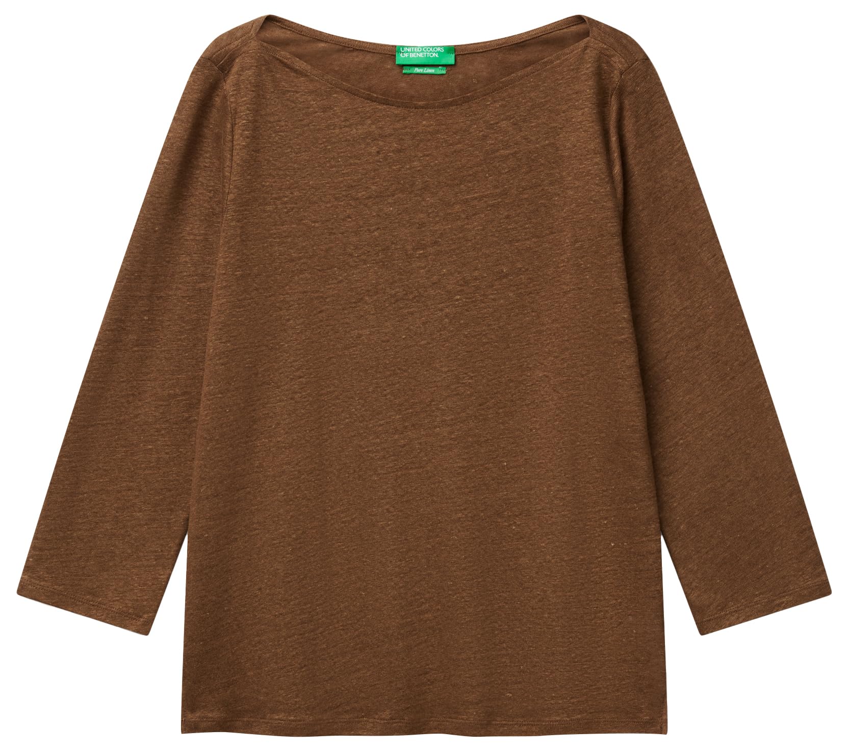 United Colors of Benetton Women's T-Shirt, Brown, L