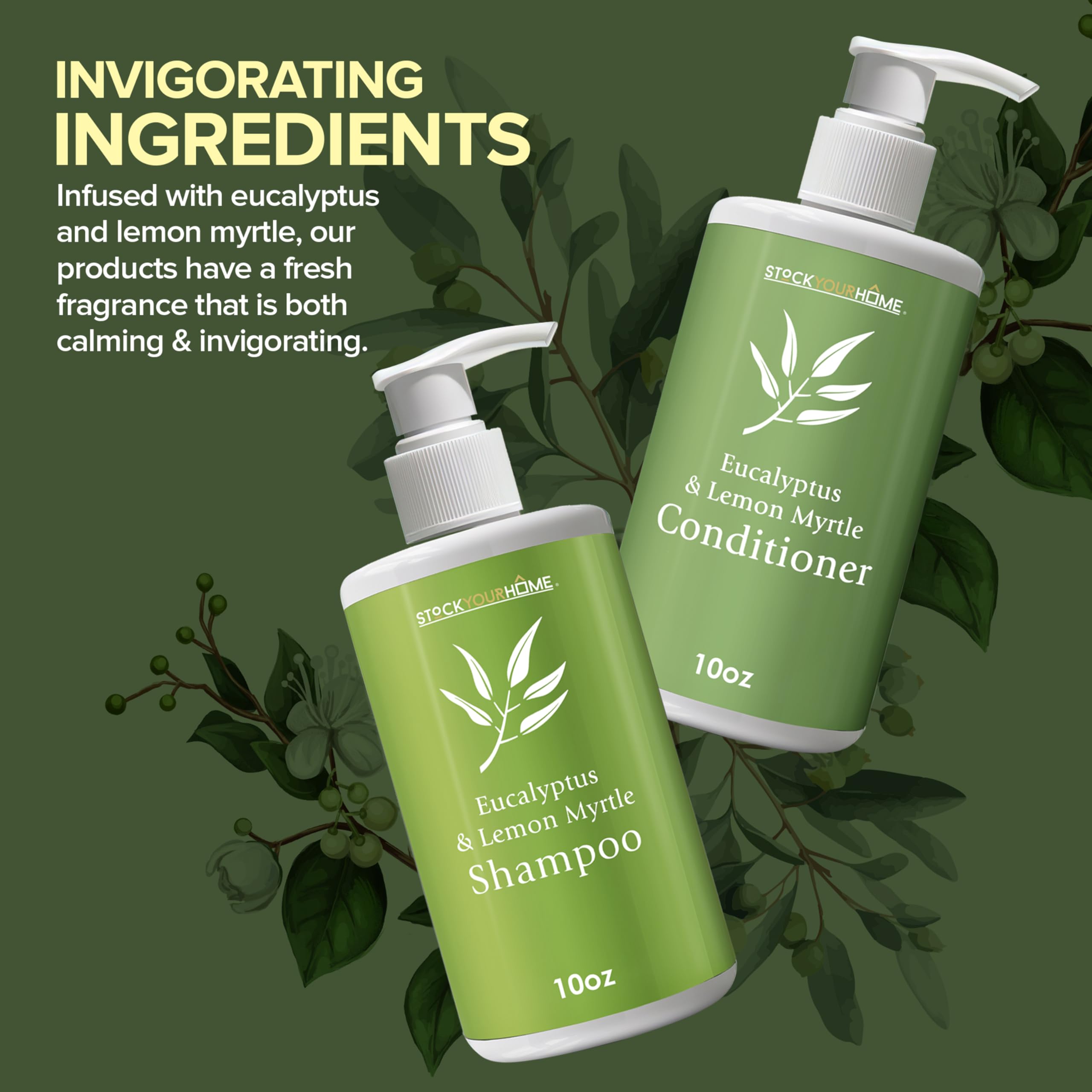 Shower Essentials Set for Men and Women with Shampoo, Conditioner and Body Wash