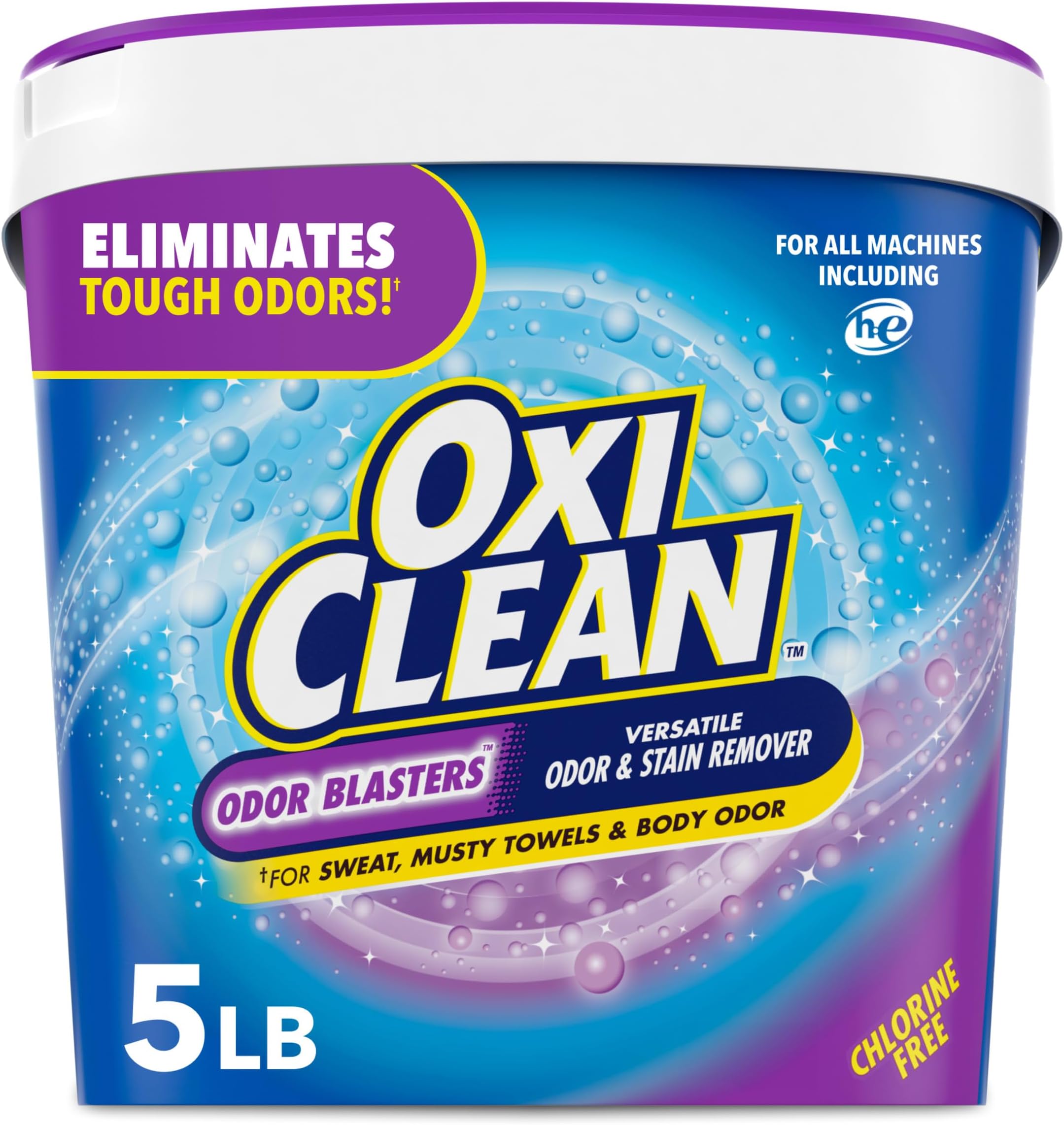 Odor Blasters Odor & Stain Remover Powder, Laundry Odor Eliminator, 5 Lbs