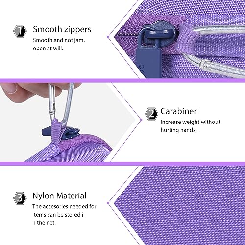 Miniatura 5 de co2CREA Estuche rígido compatible con Anker 621 Nano Power Bank 5,000mAh 12W cargador portátil, Azul, Tapa trasera