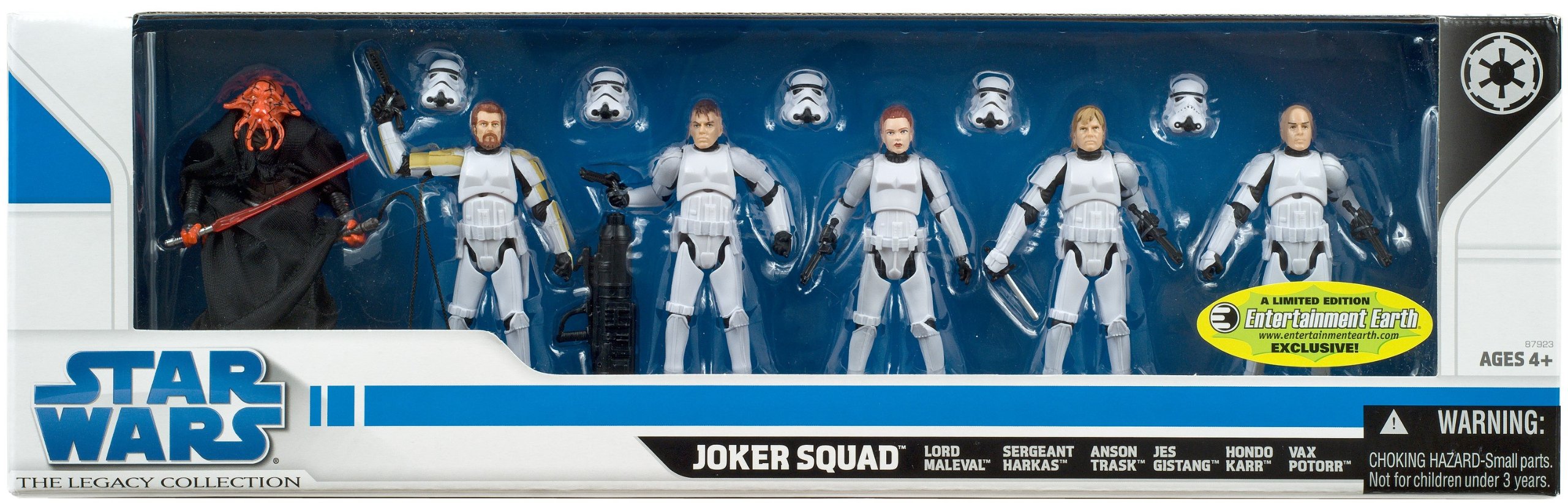 Star Wars 2009 Exclusive Joker Squad Set of 6 Action Figures (Includes First Ever Female Stormtrooper!)