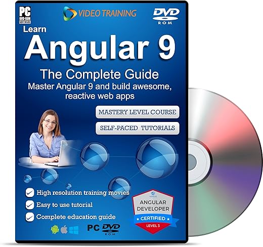 Mastering Angular 9 Training Tutorial Video DVD – Fast Learning Self-Paced Tutorial High Quality Training Videos with Examples – Affiliation with…