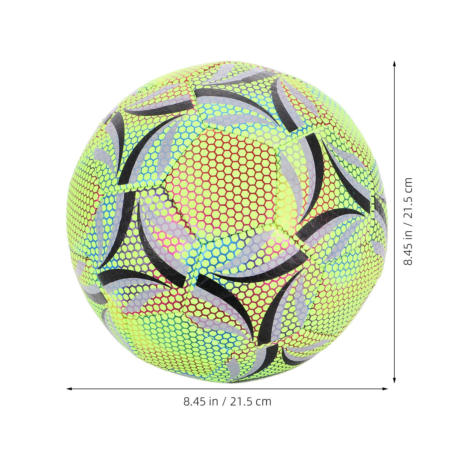 Angoily Pallone da Calcio Luminoso Notturno per Allenamento Giovanile e Competizioni, Pallone da Calcio per Partite Indoor ed Esterne Design Resistente e Controllo Migliorato
