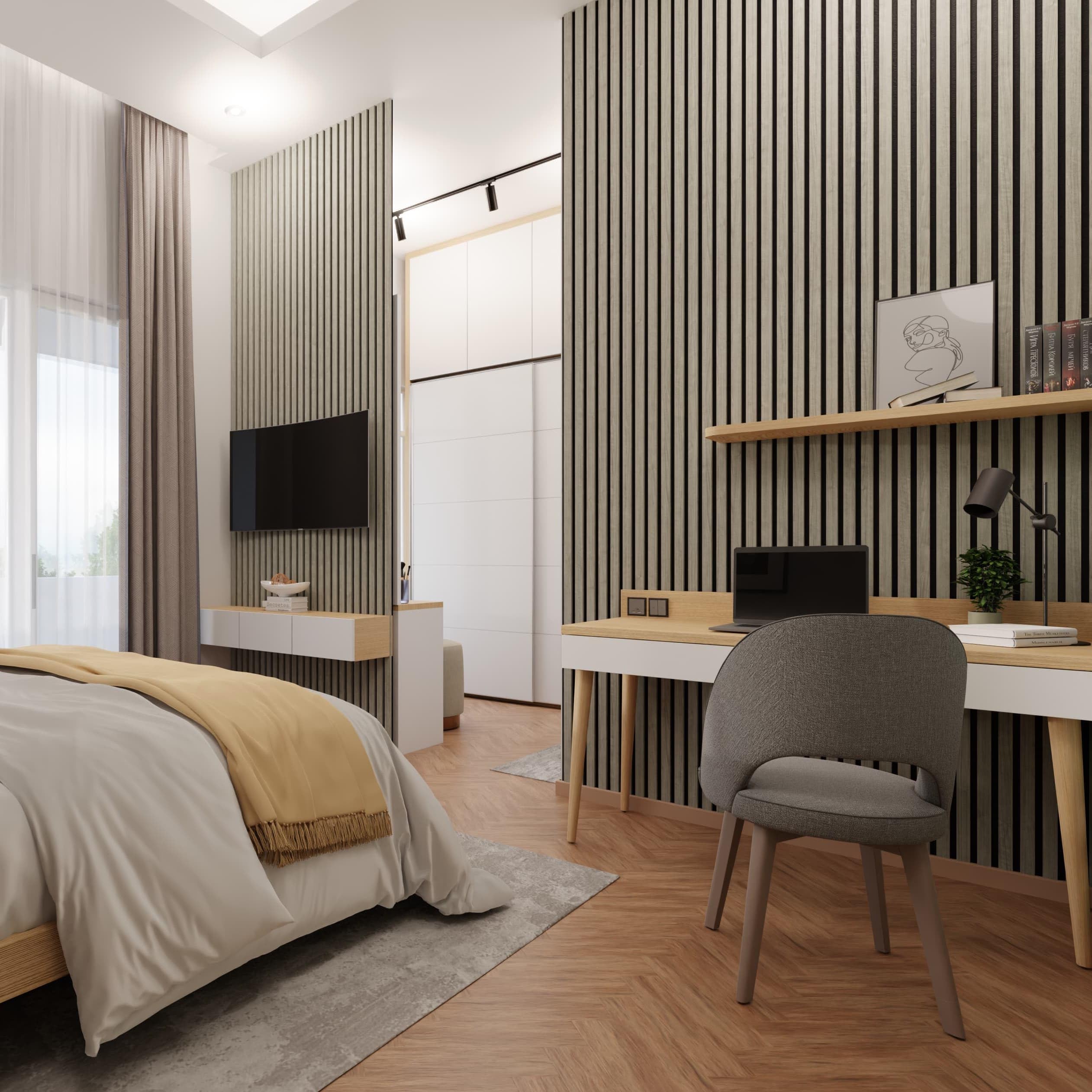 Wood Panel Co Grey Acoustic Wood Slat Wall Panel 240Cm X 60Cm (Grey)