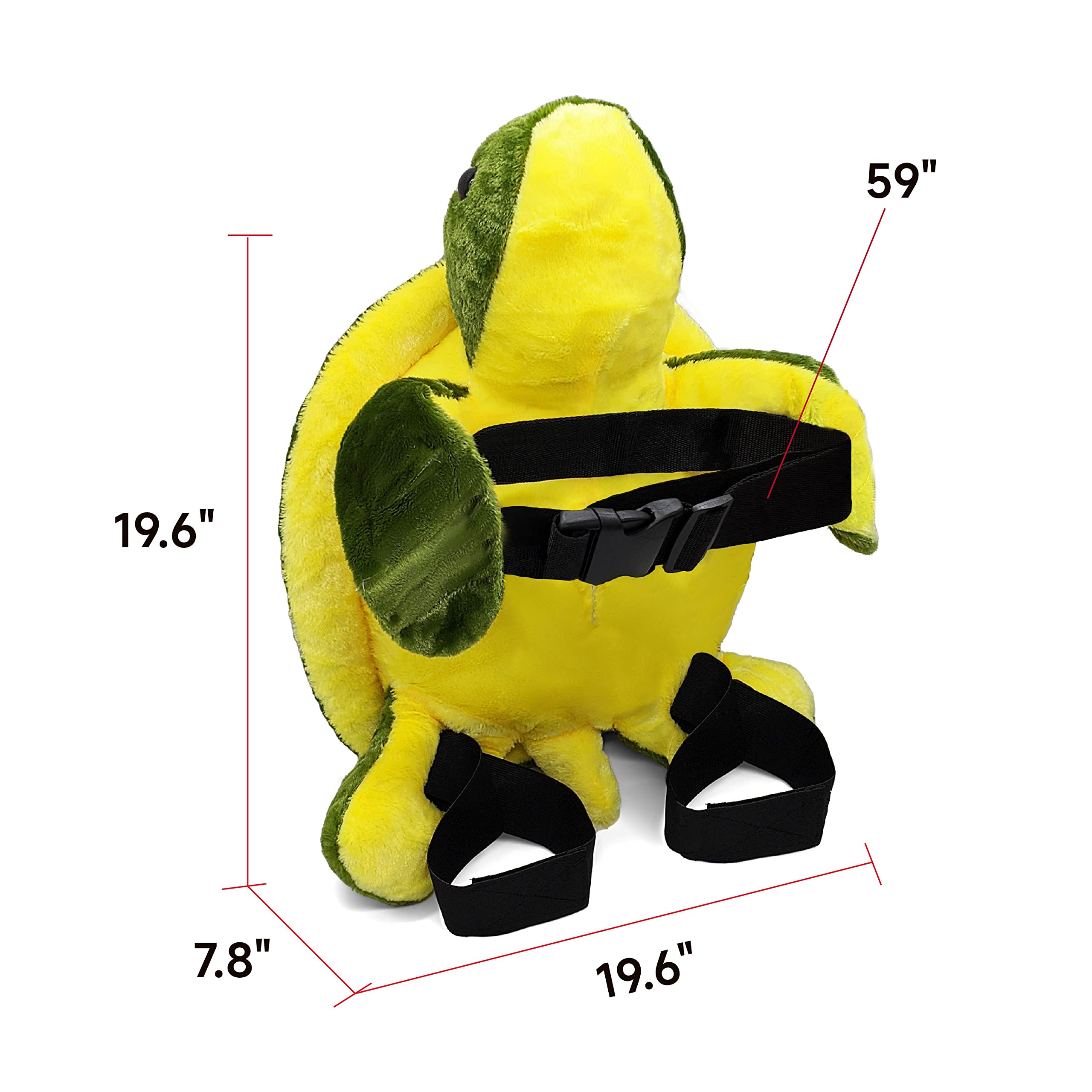 Jaegvida Ski Hip Protection Pads Turtle Hip Protector for Skiing Skating Snowboarding (Green Banana, M)