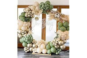 Sage Green & White Balloon Arch Garland for Special Occasions
