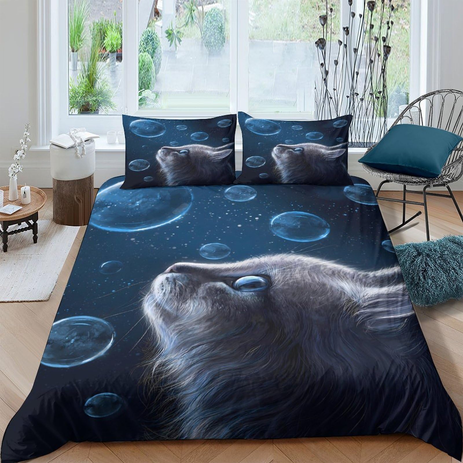 Ctjqhvkz Style-9 3D Printed Fitted Sheet Microfiber Galaxy Starry Sky For Bedroom, Dorm, And Home Bed Cover With Anti-Slip, Easy Care, And Stylish 3D Design Single（135X200cm）