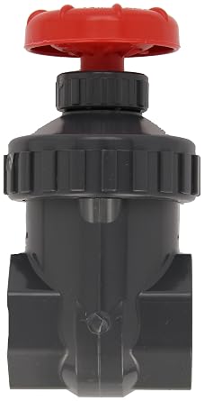 Spears PVC Gate Valve, Non-Rising Stem, Buna-N O-Ring, 1 Socket