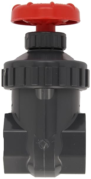 Spears PVC Gate Valve, Non-Rising Stem, Buna-N O-Ring, 1 Socket